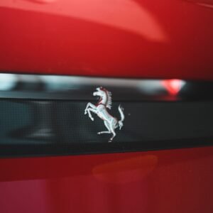 Ferrari emblem.